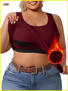 Sculpting Shapewear Top Tummy Control Vest with Built-in Bra Plus Size 0XL-4XL
